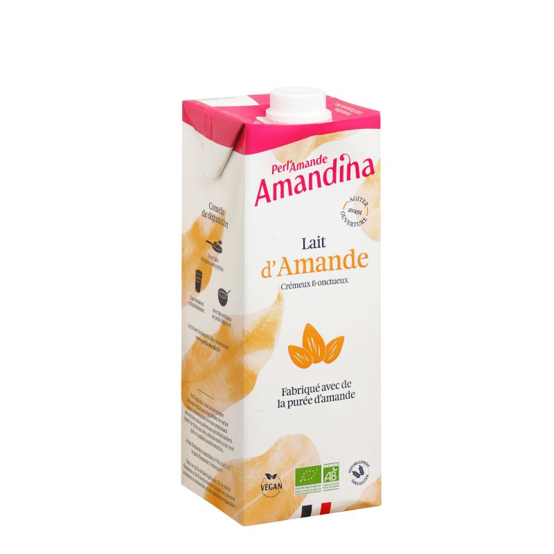 AMANDINA BOISSON AUX AMANDES 1L PERLAMANDE  dans votre magasin bio en ligne Etiketbio.eu