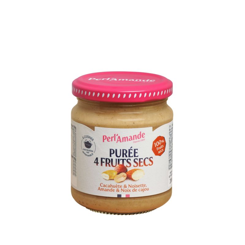 PUREE 4 FRUITS 200G PERLAMANDE  dans votre magasin bio en ligne Etiketbio.eu