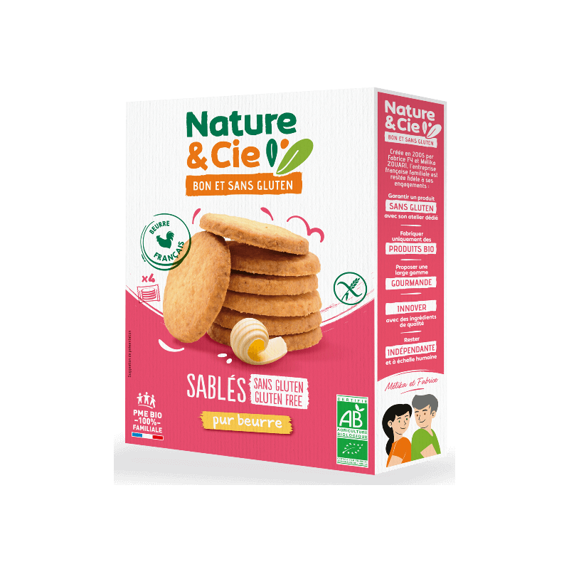 SABLE PUR BEURRE 135G NATURE & CIE  dans votre magasin bio en ligne Etiketbio.eu