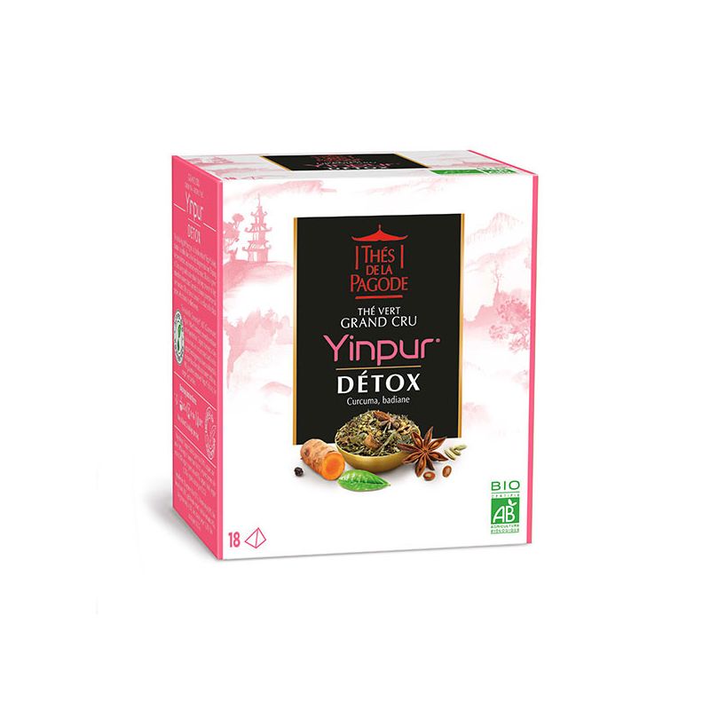 YINPUR BIO 60 INFUSETTE LES THES DE LA PAGODE  dans votre magasin bio en ligne Etiketbio.eu