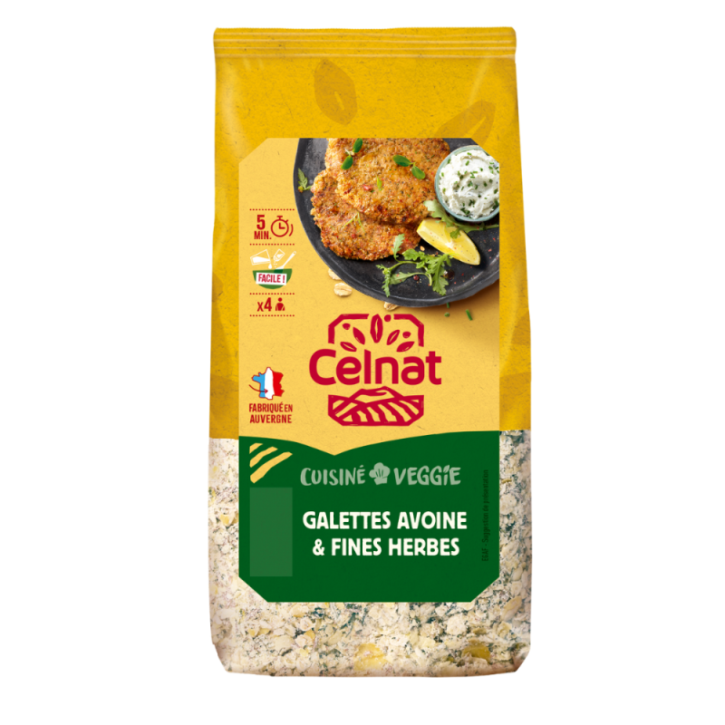 GALETTES AVOINE FINES HERBES 200 G CELNAT  dans votre magasin bio en ligne Etiketbio.eu