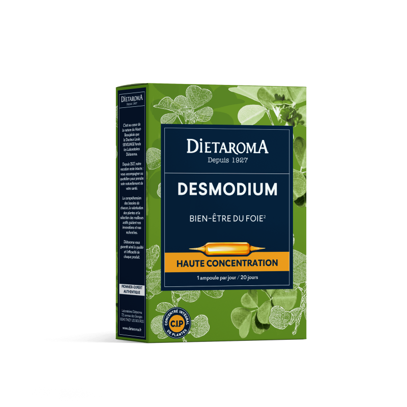 CIP DESMODIUM 20 AMP X 10 ML DIETAROMA  dans votre magasin bio en ligne Etiketbio.eu