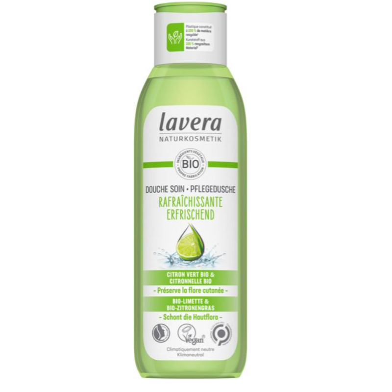 GEL DOUCHE RAFRAICHISSANTE 250ML LAVERA  dans votre magasin bio en ligne Etiketbio.eu