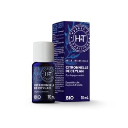 HUILE ESSENTIELLE CITRONNELLE DE CEYLAN 10ML Herbe et Traditions  dans votre magasin bio en ligne Etiketbio.eu