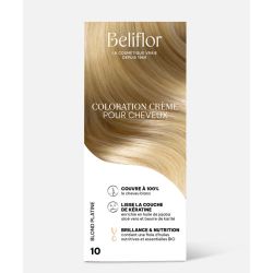 Coloration Crème n°10 Blond Platine BELIFLOR  dans votre magasin bio en ligne Etiketbio.eu