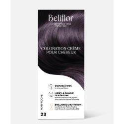 Coloration Crème n°23 Noir Violine BELIFLOR  dans votre magasin bio en ligne Etiketbio.eu