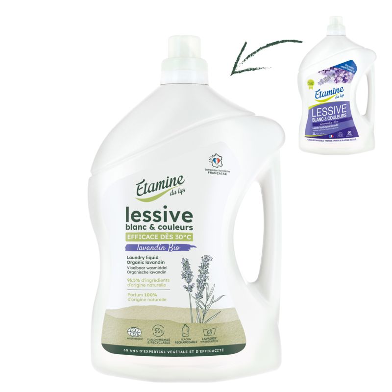 LESSIVE LIQUIDE LAVANDE 3 L