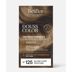 Coloration Douss Color n°125 Blond Doré Profond BELIFLOR  dans votre magasin bio en ligne Etiketbio.eu