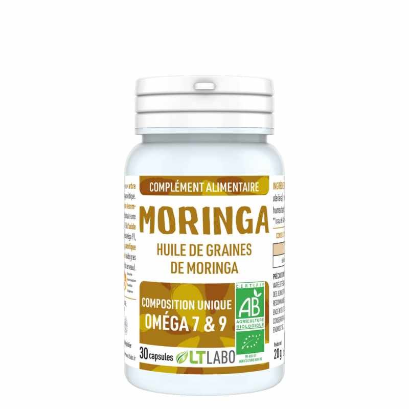 MORINGA Huile bio 30 capsules LT LABORATOIRE  dans votre magasin bio en ligne Etiketbio.eu