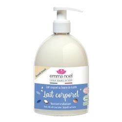 LAIT CORPOREL BEURRE DE KARITE 500ML EMMA NOEL  dans votre magasin bio en ligne Etiketbio.eu