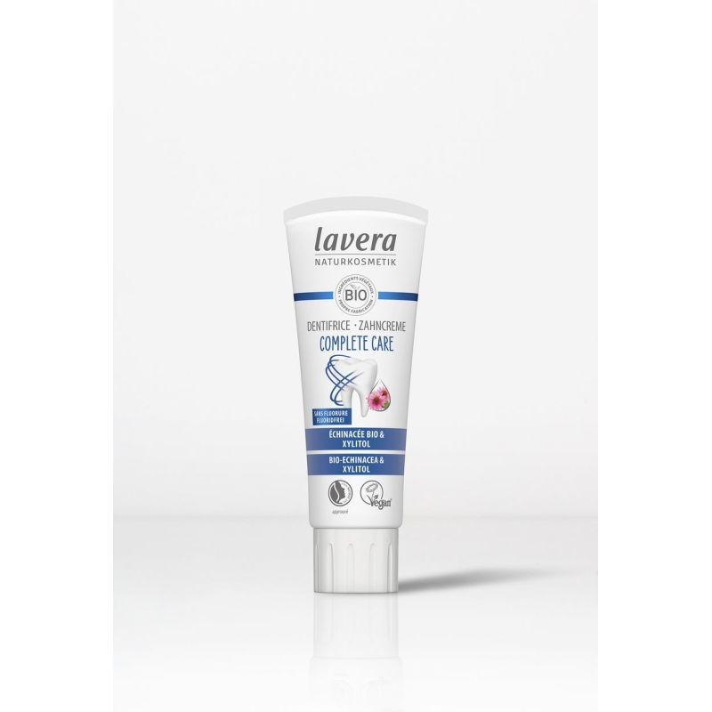 Dentifrice complet care sans fluorure sans silice 75ML LAVERA  dans votre magasin bio en ligne Etiketbio.eu