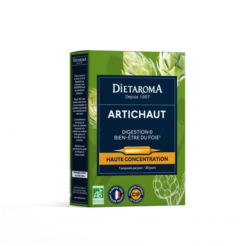 CIP ARTICHAUT 20AMP DIETAROMA  dans votre magasin bio en ligne Etiketbio.eu