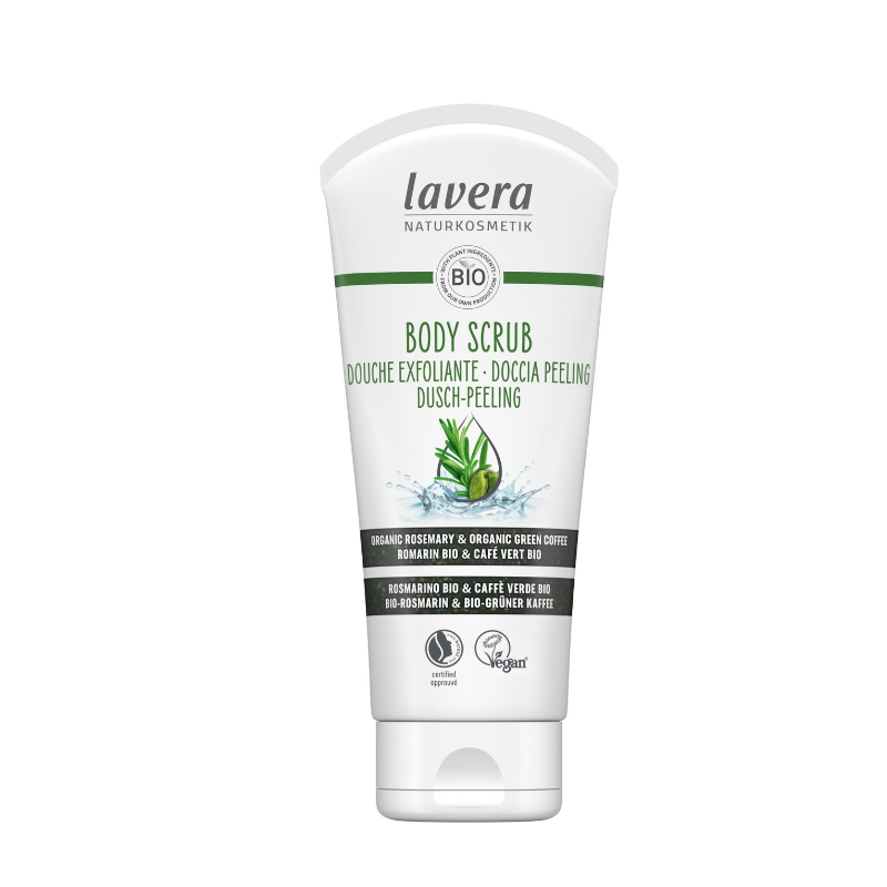 DOUCHE EXFOLIANTE 200ML LAVERA  dans votre magasin bio en ligne Etiketbio.eu