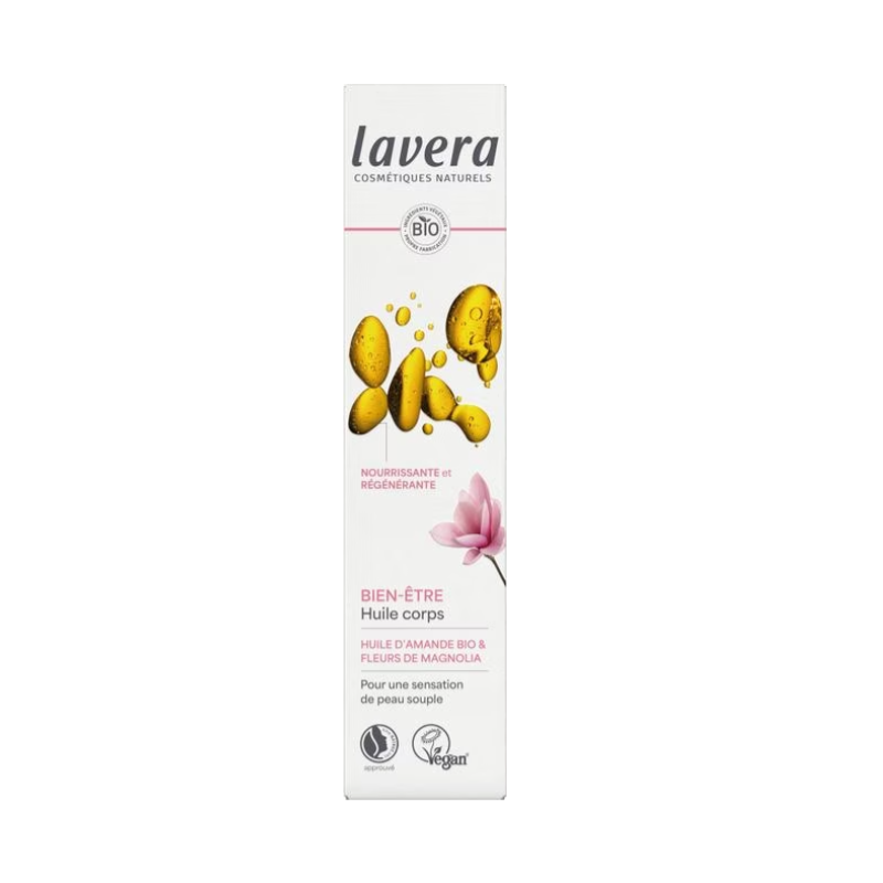 HUILE POUR LE CORPS INDULGENTE 100ML LAVERA  dans votre magasin bio en ligne Etiketbio.eu