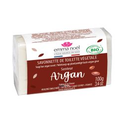 SAVONNETTE ARGAN 100GR EMMA NOEL  dans votre magasin bio en ligne Etiketbio.eu