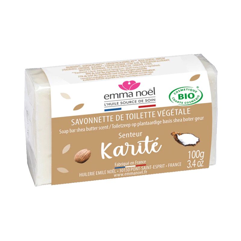 SAVONNETTES KARITE 100GR EMMA NOEL  dans votre magasin bio en ligne Etiketbio.eu