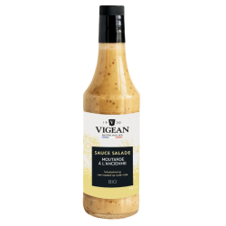 SAUCE SALADE MOUTARDE ANCIENNE 50CL VIGEAN  dans votre magasin bio en ligne Etiketbio.eu