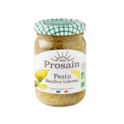 PESTO BASILICO LIMONE 185G PROSAIN  dans votre magasin bio en ligne Etiketbio.eu