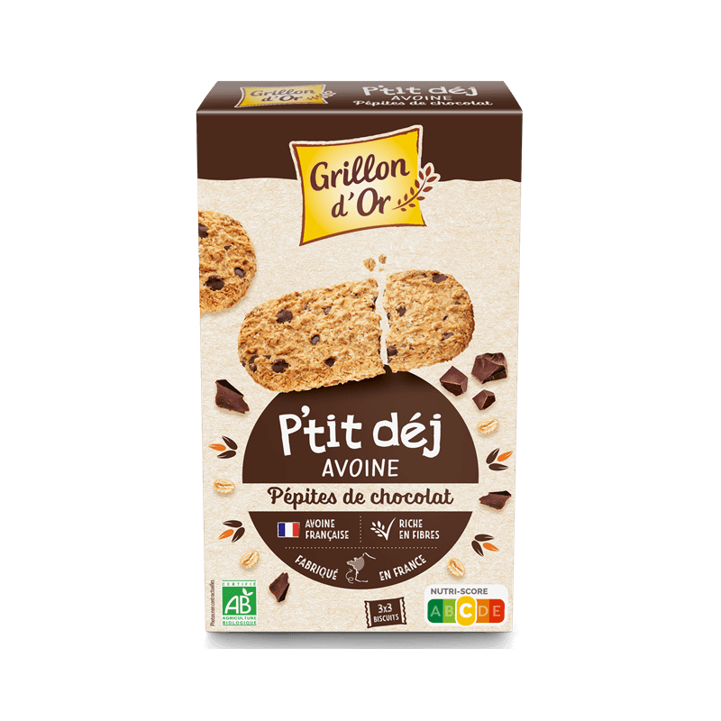 PTIT DEJ AVOINE CHOCOLAT 150G GRILLON D'OR  dans votre magasin bio en ligne Etiketbio.eu