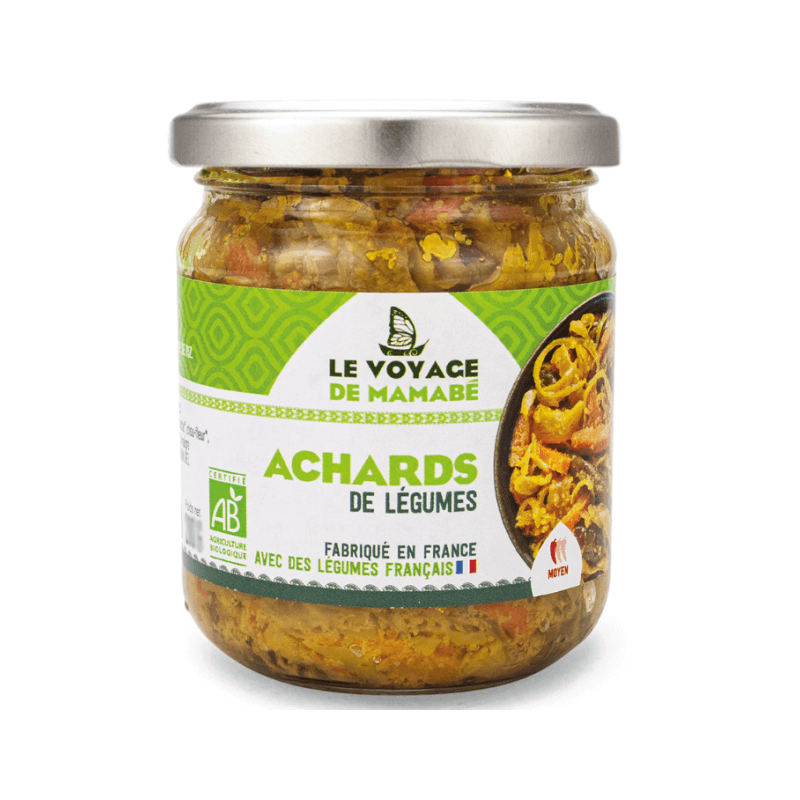 ACHARDS DE LEGUMES 170G VOYAGE DE MAMABE  dans votre magasin bio en ligne Etiketbio.eu