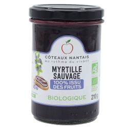 Fruit à tartiner myrtille 210 g COTEAUX NANTAIS  dans votre magasin bio en ligne Etiketbio.eu