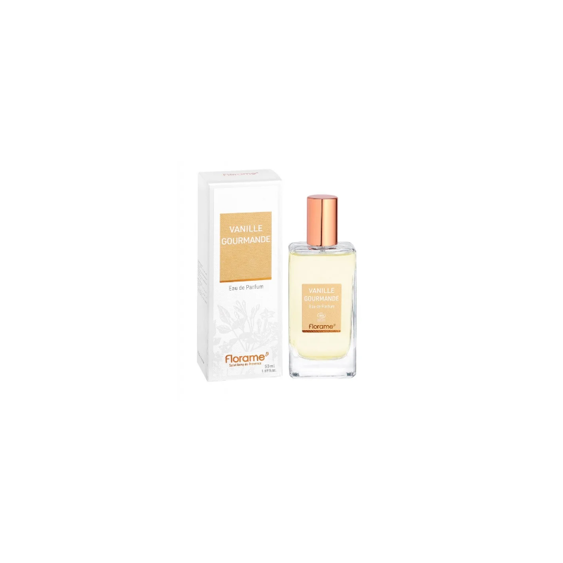 EAU DE PARFUM VANILLE GOURMANDE 50ML FLORAME  dans votre magasin bio en ligne Etiketbio.eu