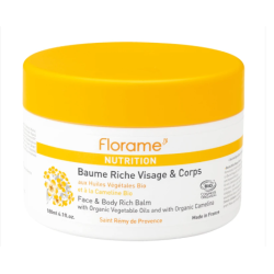 BAUME RICHE VISAGE & CORPS 180ML FLORAME  dans votre magasin bio en ligne Etiketbio.eu