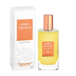 EAU DE PARFUM AMBRE PRECIEUX 50ML FLORAME  dans votre magasin bio en ligne Etiketbio.eu