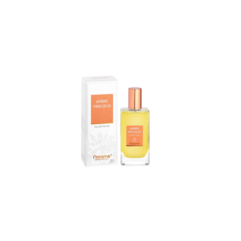 EAU DE PARFUM AMBRE PRECIEUX 50ML FLORAME  dans votre magasin bio en ligne Etiketbio.eu