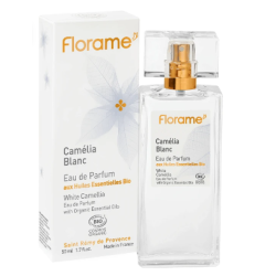 Eau de Parfum CAMÉLIA BLANC 50ml FLORAME  dans votre magasin bio en ligne Etiketbio.eu