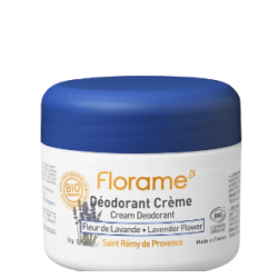 DEODORANT CREME FLEUR LAVANDE 50GR FLORAME  dans votre magasin bio en ligne Etiketbio.eu