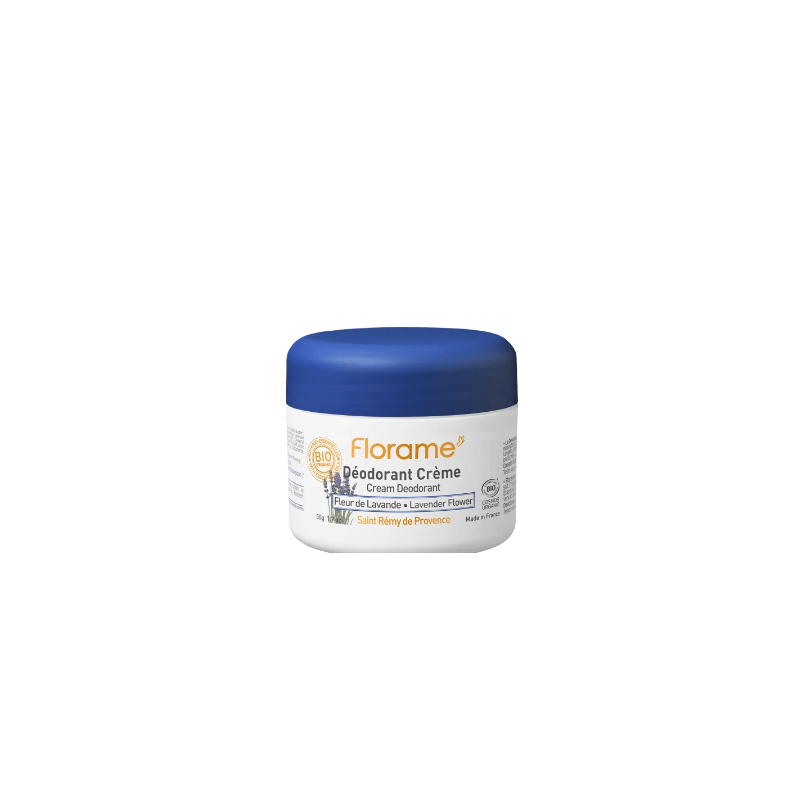 DEODORANT CREME FLEUR LAVANDE 50GR FLORAME  dans votre magasin bio en ligne Etiketbio.eu