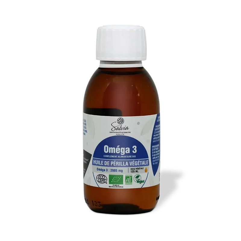 Huile complète de Périlla vegan 125ml SALVIA  dans votre magasin bio en ligne Etiketbio.eu