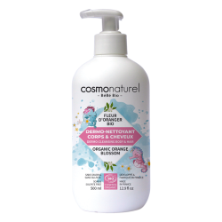 Gel dermo-nettoyant fleur d'oranger 500ml COSMONATUREL  dans votre magasin bio en ligne Etiketbio.eu