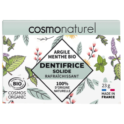 Dentifrice solide rafraîchissant menthe bio 23g COSMONATUREL  dans votre magasin bio en ligne Etiketbio.eu