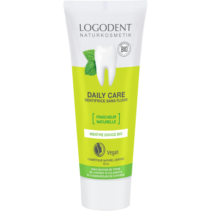 DENTIFRICE DAILY CARE MENTHE 75ML LOGONA  dans votre magasin bio en ligne Etiketbio.eu