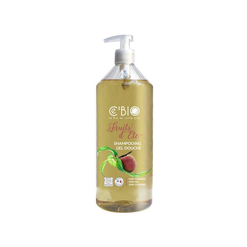 SHAMPOOING DOUCHE FRUIT D'ETE 1L   dans votre magasin bio en ligne Etiketbio.eu