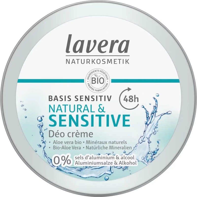 DEO CREME BASIS SENSITIV 50ML LAVERA  dans votre magasin bio en ligne Etiketbio.eu