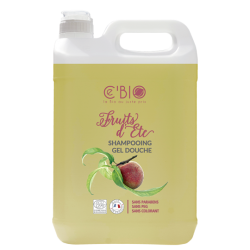 Shampooing gel douche fruits d'été 5l   dans votre magasin bio en ligne Etiketbio.eu