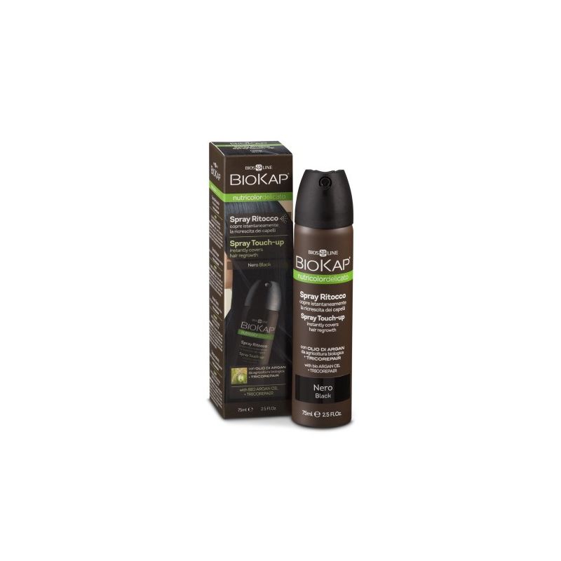 SPRAY RETOUCHE DELICATO NOIR 75 ml BIOKAP  dans votre magasin bio en ligne Etiketbio.eu