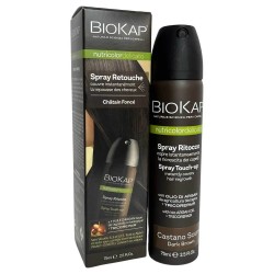 SPRAY RETOUCHE DELICATO CHATAIN FONCE 75 ml BIOKAP  dans votre magasin bio en ligne Etiketbio.eu