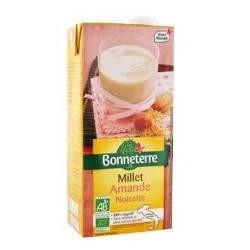 BOISSON MILLET AMANDE NOISETTE 1L BONNETERRE  dans votre magasin bio en ligne Etiketbio.eu