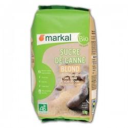 SUCRE BLOND DE CANNE 1KG MARKAL  dans votre magasin bio en ligne Etiketbio.eu