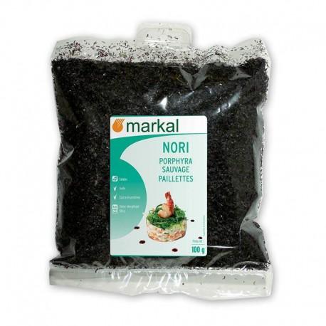 ALGUE NORI PAILLETTE 100G MARKAL  dans votre magasin bio en ligne Etiketbio.eu