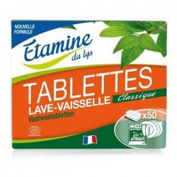 TABLETTES LAVE-VAISSELLE CLASSIQUES 50 u ETAMINE DU LYS  dans votre magasin bio en ligne Etiketbio.eu