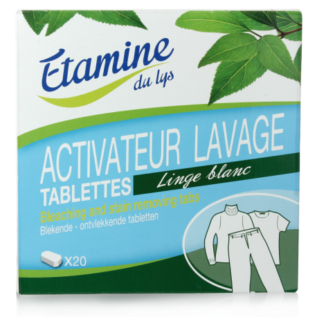 ACTIVATEUR LINGE BLANC 20 u. ETAMINE DU LYS  dans votre magasin bio en ligne Etiketbio.eu