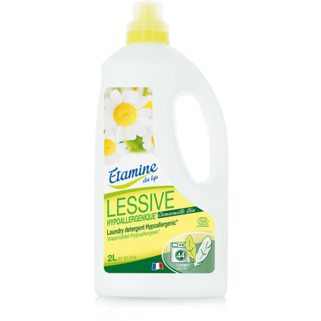 LESSIVE LIQUIDE HYPOALLERGENIQUE 2 L ETAMINE DU LYS  dans votre magasin bio en ligne Etiketbio.eu